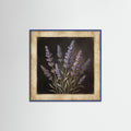 Blue Wood Square Golden Rose Script