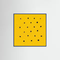 Blue Wood Square Golden Speckles