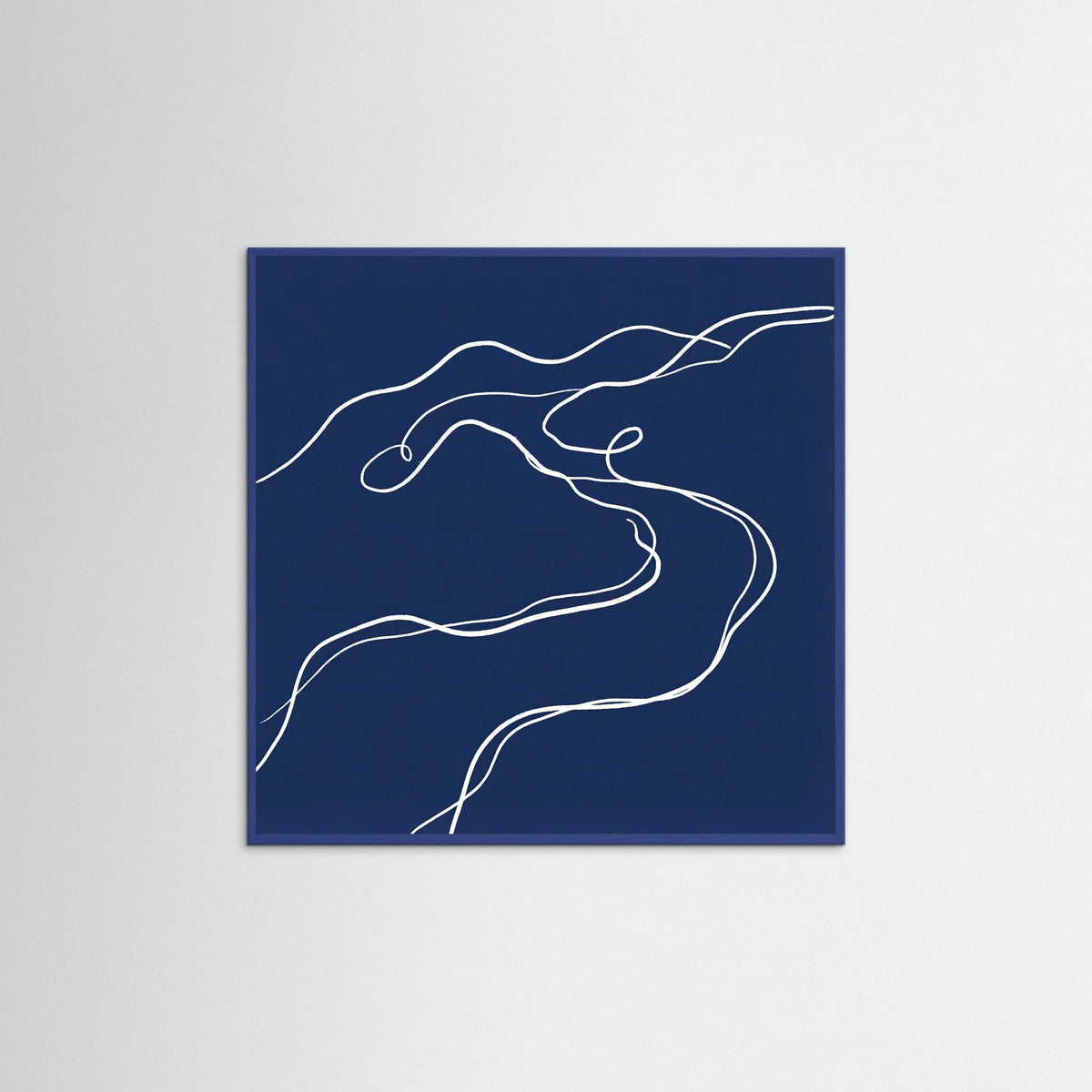 Blue Wood Square Indigo Form