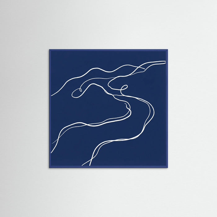 Blue Wood Square Indigo Form