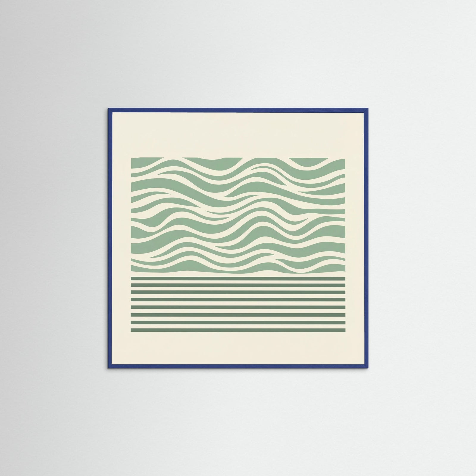 Blue Wood Square Lavender Dualism