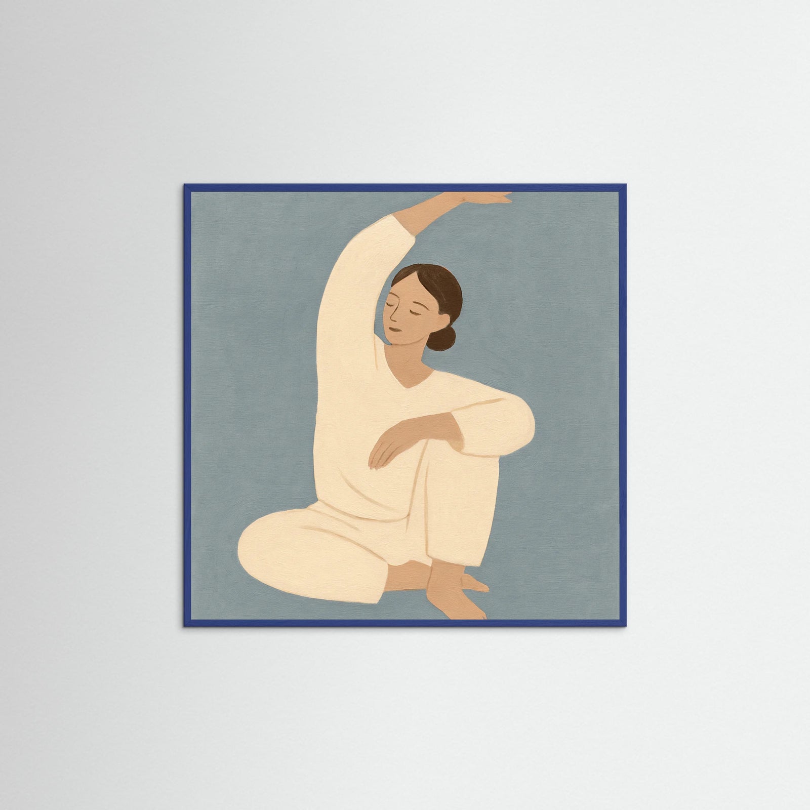 Blue Wood Square Morning Ease