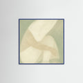 Blue Wood Square Muted Flow