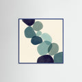 Blue Wood Square Oceanic Forms