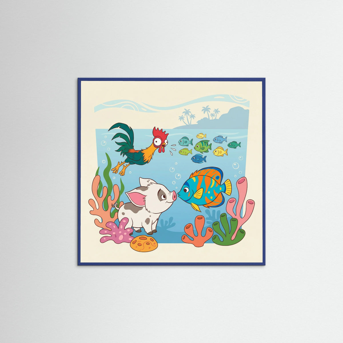 Blue Wood Square Oceanic Hero Ensemble