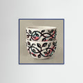 Blue Wood Square Patterned Vessel Bloom