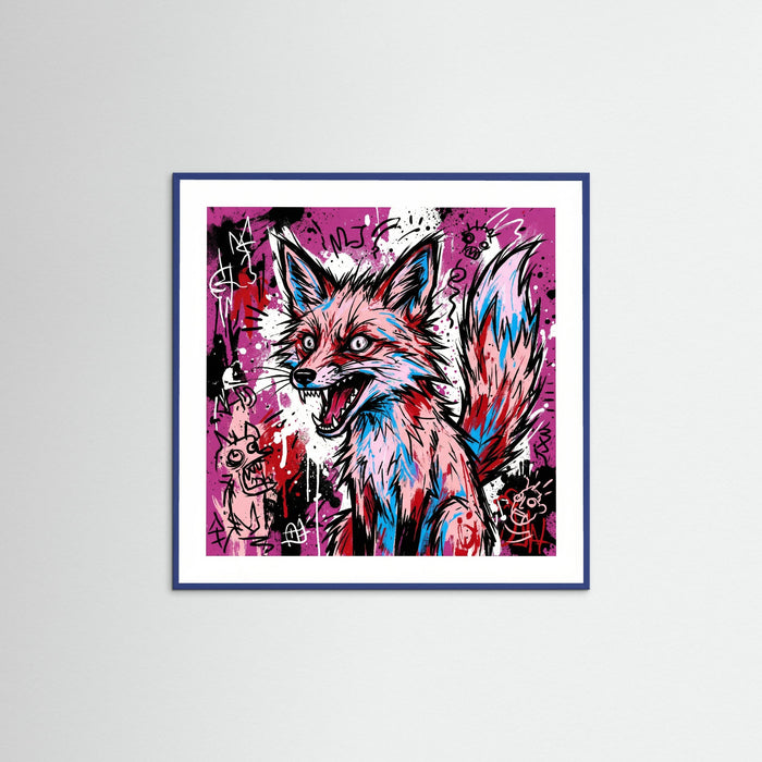 Blue Wood Square Primal Chaos