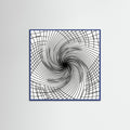 Blue Wood Square Rhythmic Grids