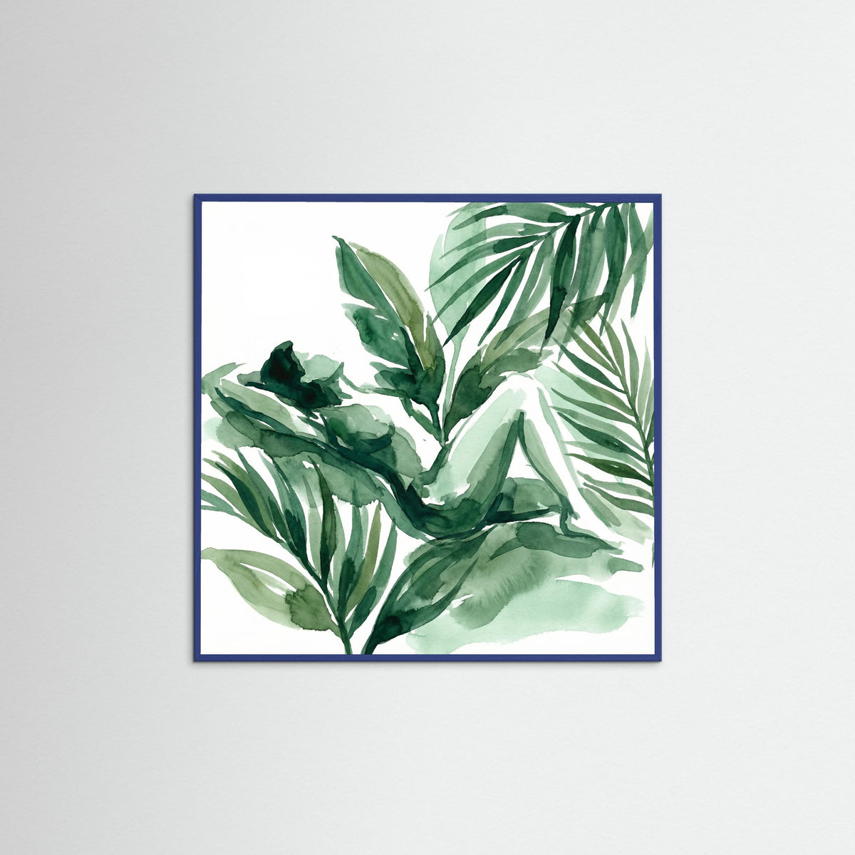 Blue Wood Square Seated Serenity