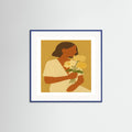 Blue Wood Square Soft frame