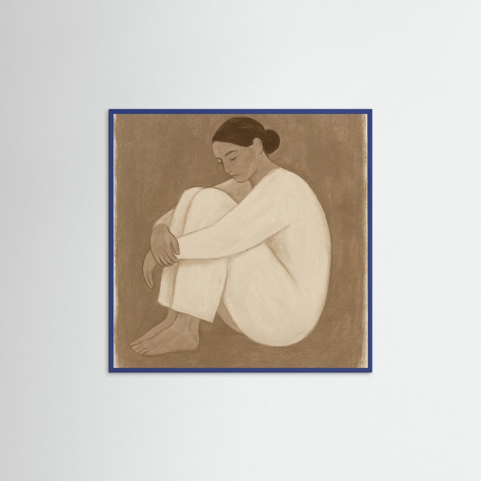 Blue Wood Square Solitude