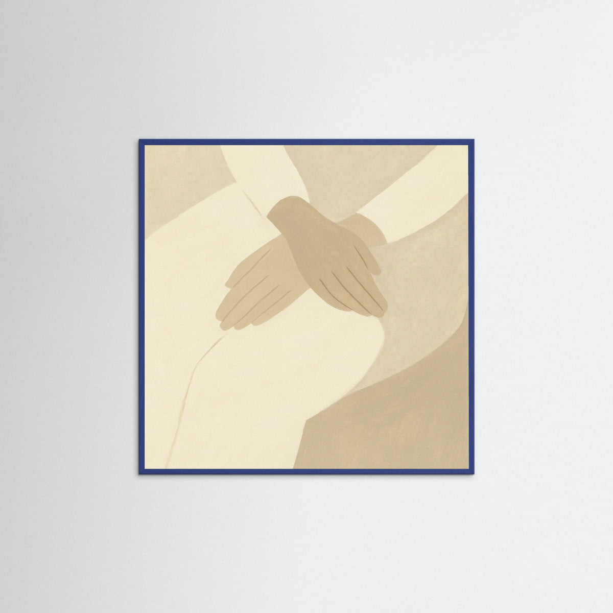 Blue Wood Square Still Fold