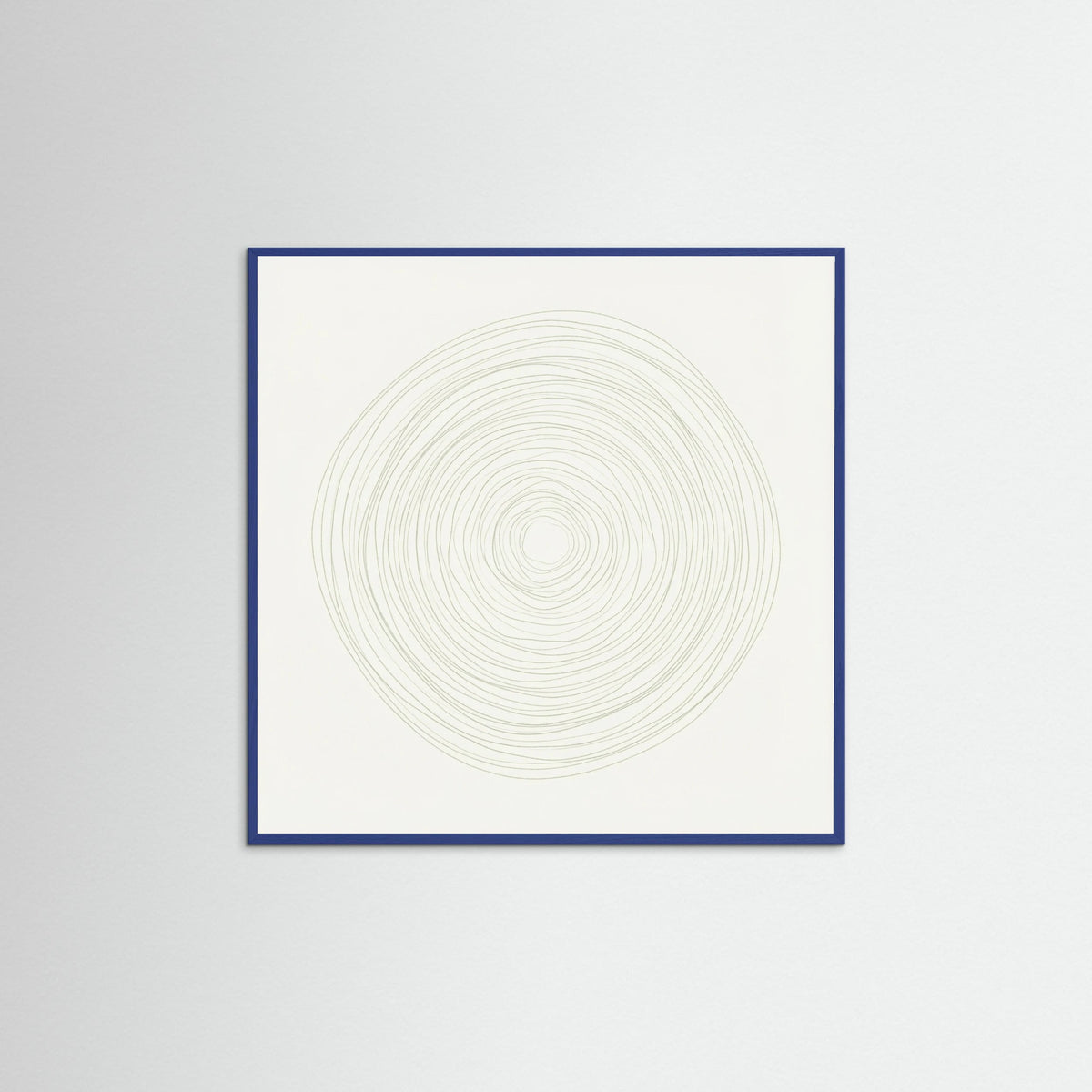 Blue Wood Square Subtle Rhythm