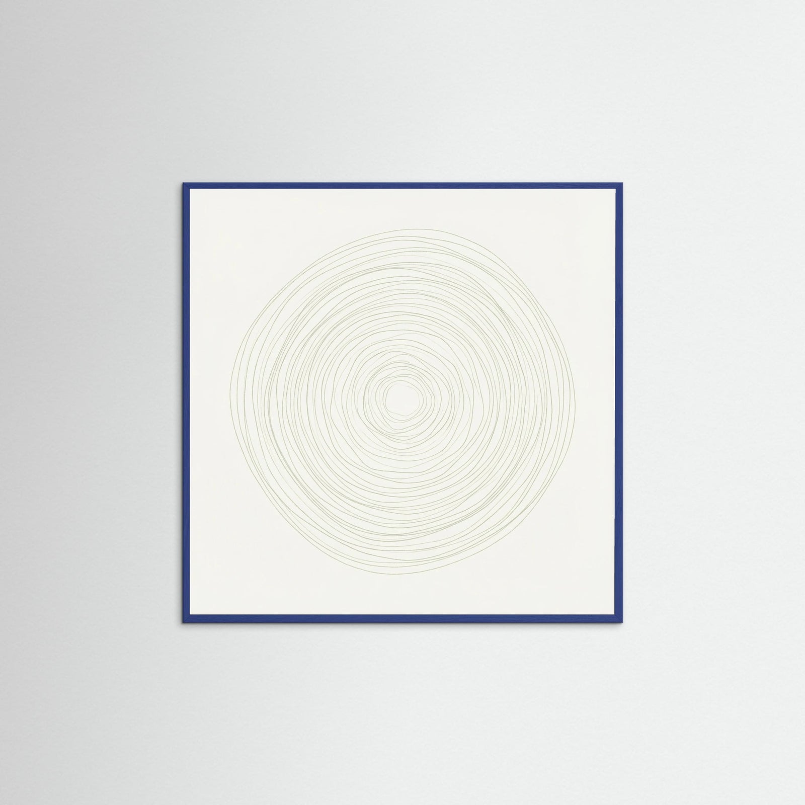 Blue Wood Square Subtle Rhythm