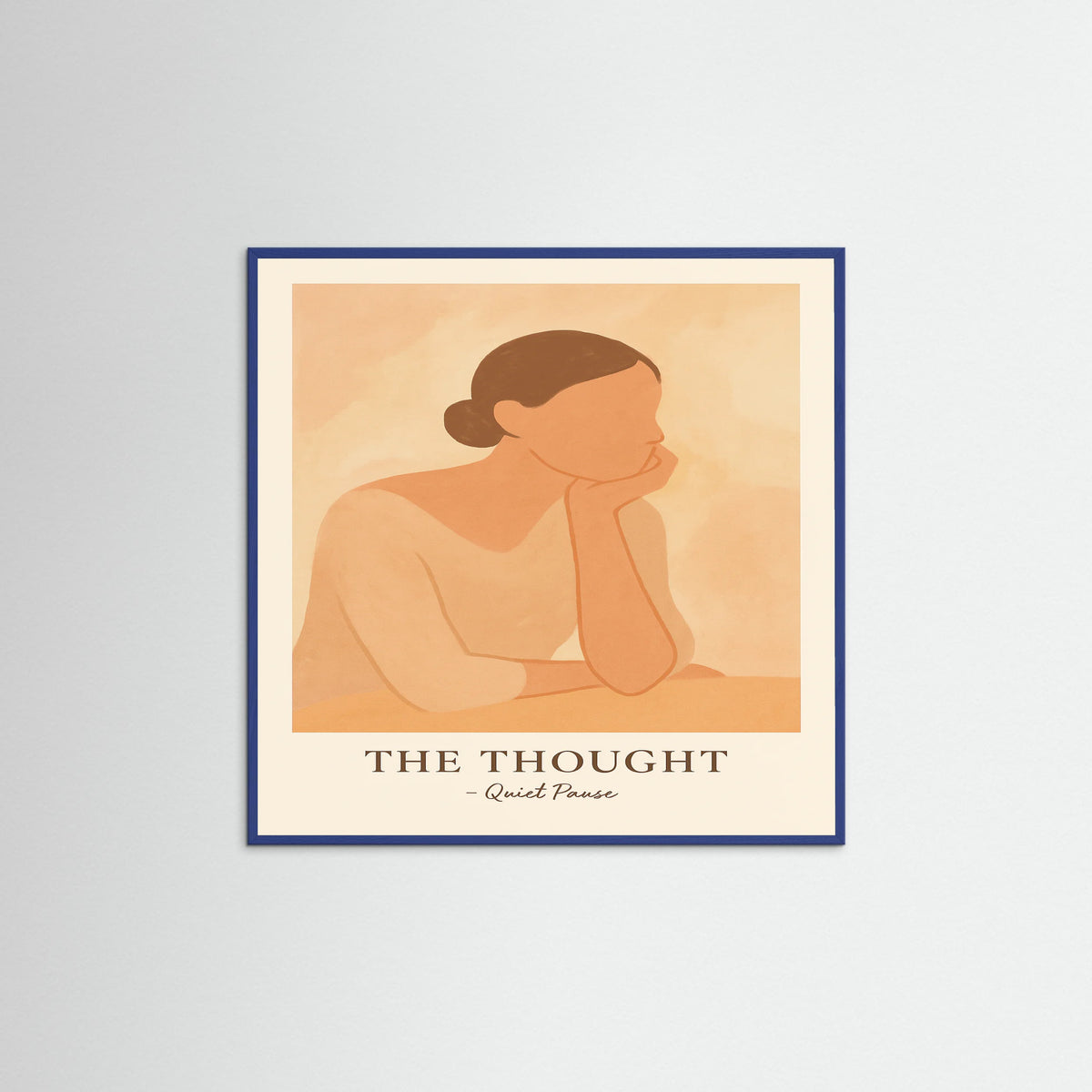Blue Wood Square The thought