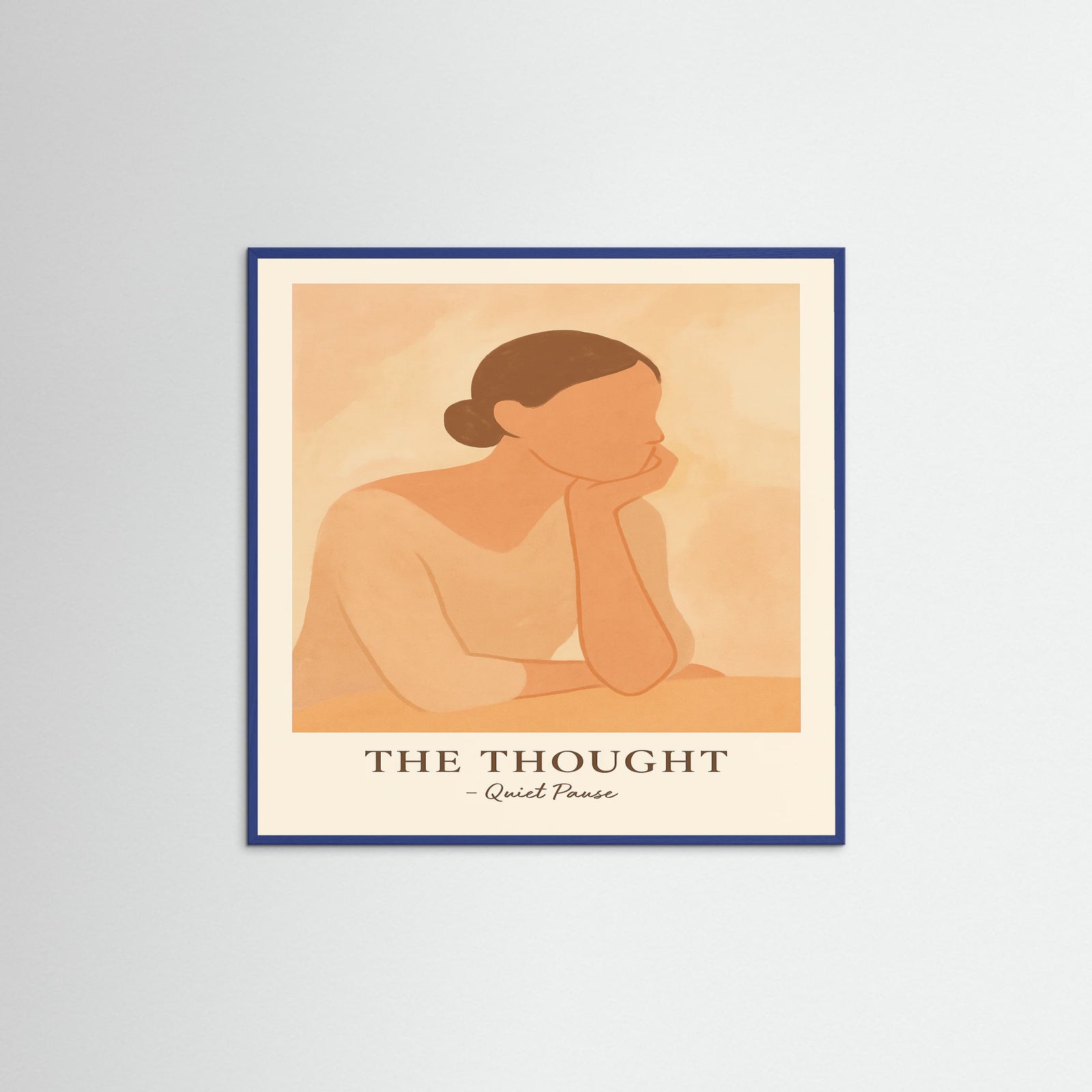 Blue Wood Square The thought