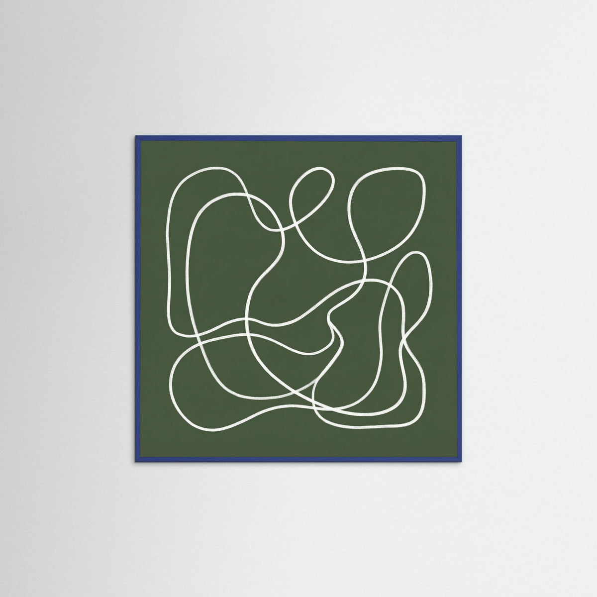 Blue Wood Square Verdant Gesture