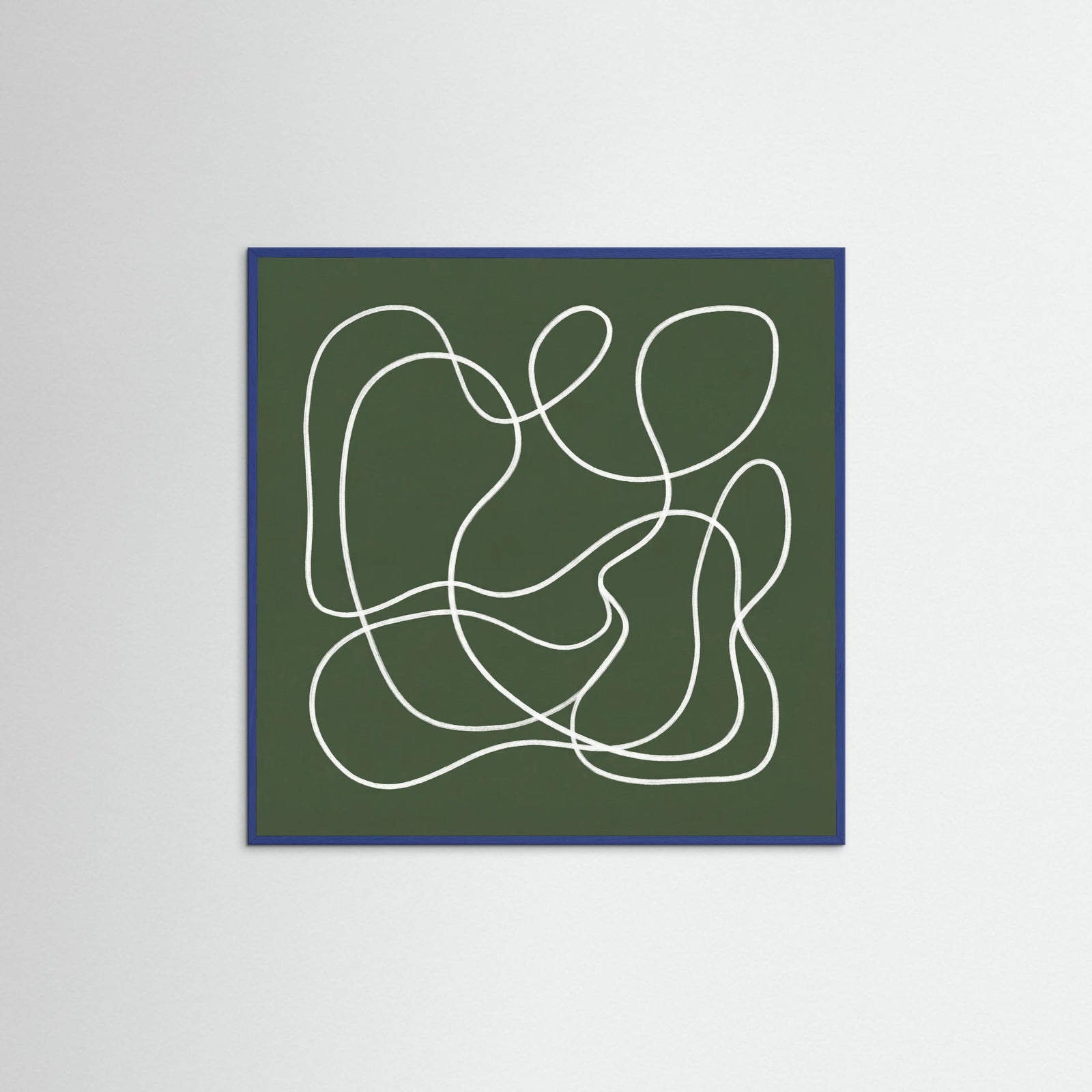 Blue Wood Square Verdant Gesture