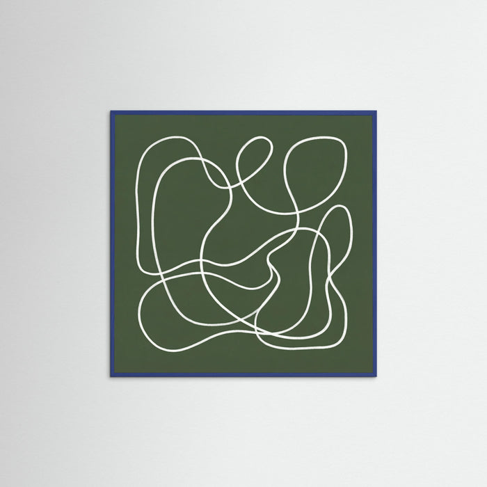 Blue Wood Square Verdant Gesture