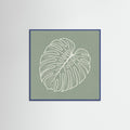 Blue Wood Square Verdant Outline