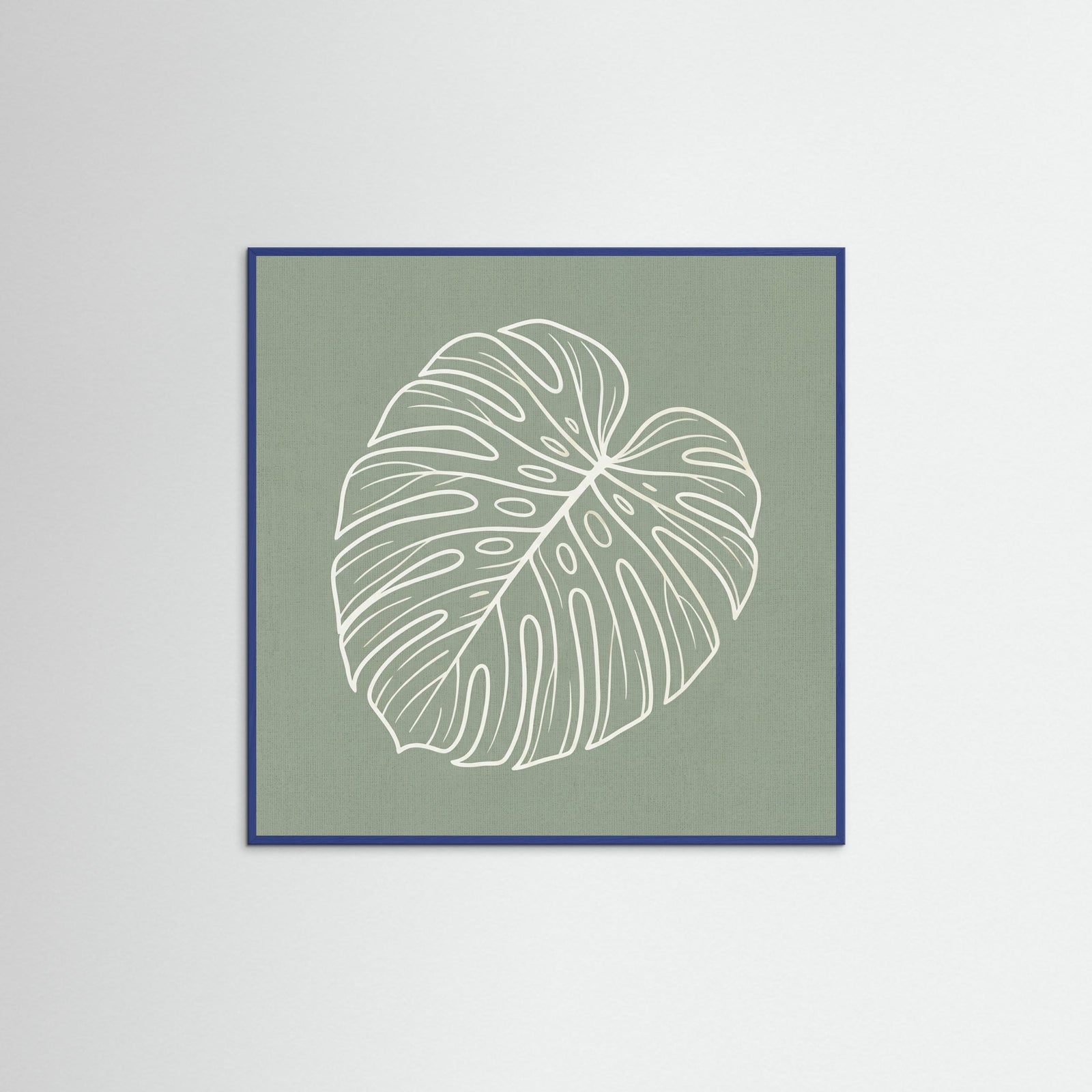 Blue Wood Square Verdant Outline