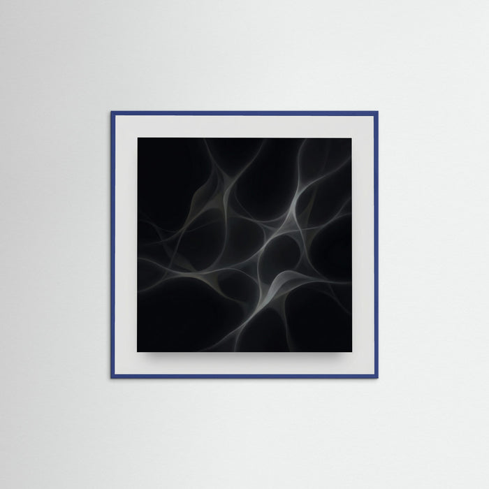 Blue Wood Square Whispering Forms
