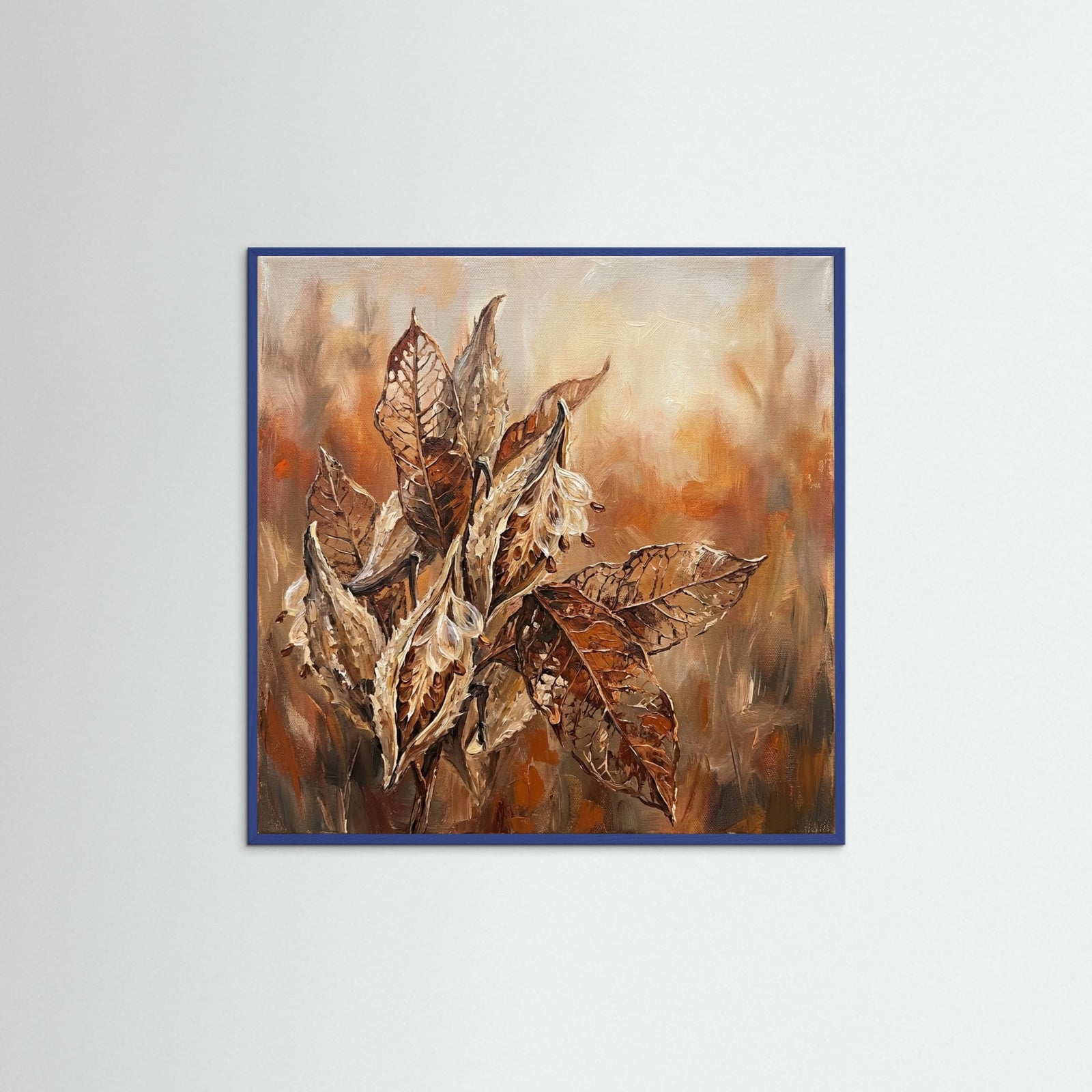 Blue Wood Square Whispering Reeds