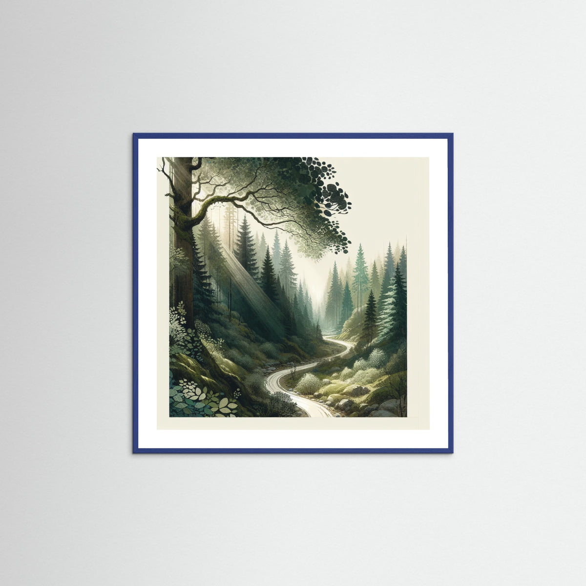 Blue Wood Square Wilderness Path