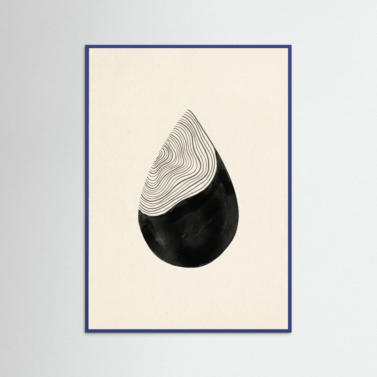Blue Wood Stacked Crescents