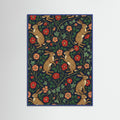 Blue Wood Strawberry Thief Pattern