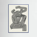 Stripe Woman Portrait Poster – poster and art print