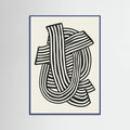 Poster Striped Abstract In Black – poster e stampa artistica