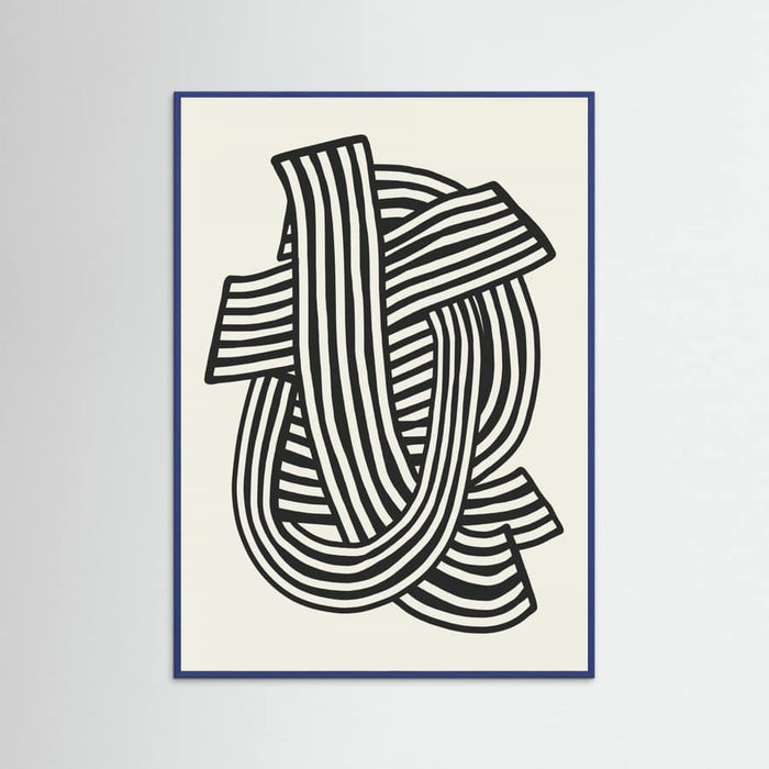 Poster Striped Abstract In Black – poster e stampa artistica