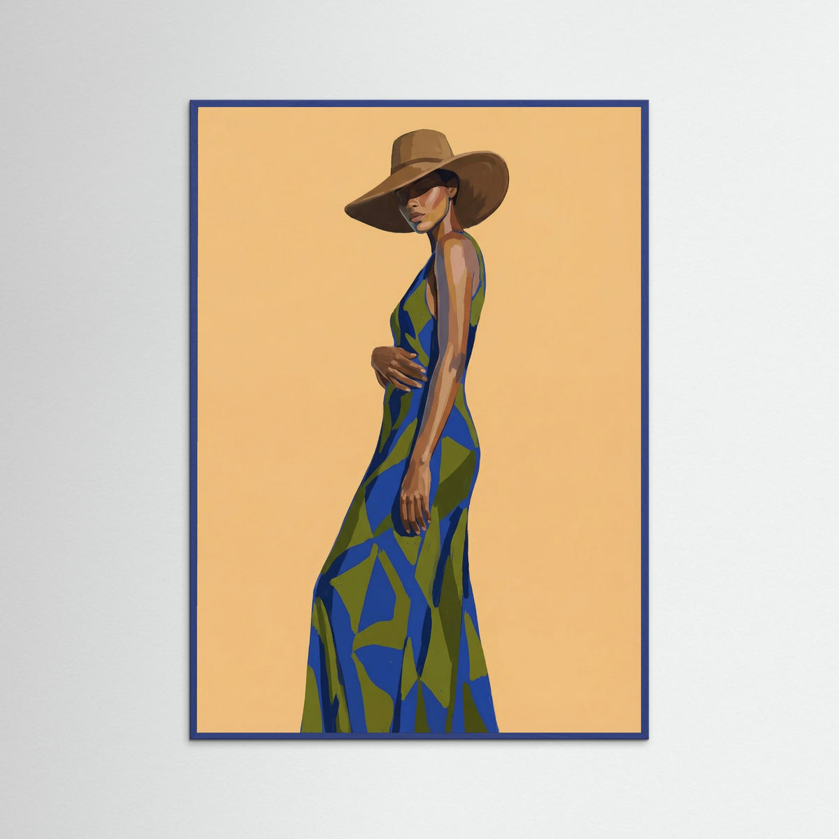 Blue Wood Striped Gaze