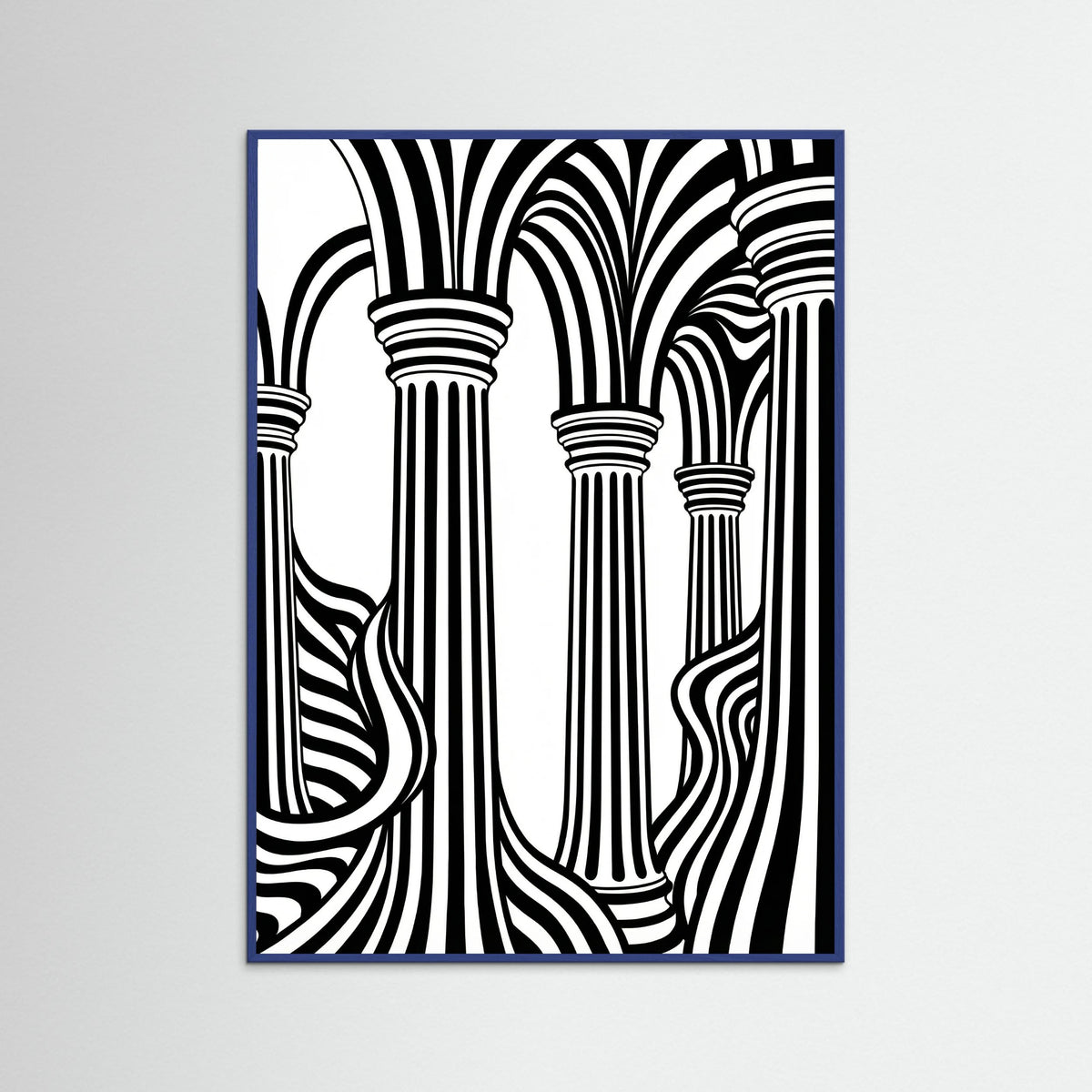 Blue Wood Striped Grace