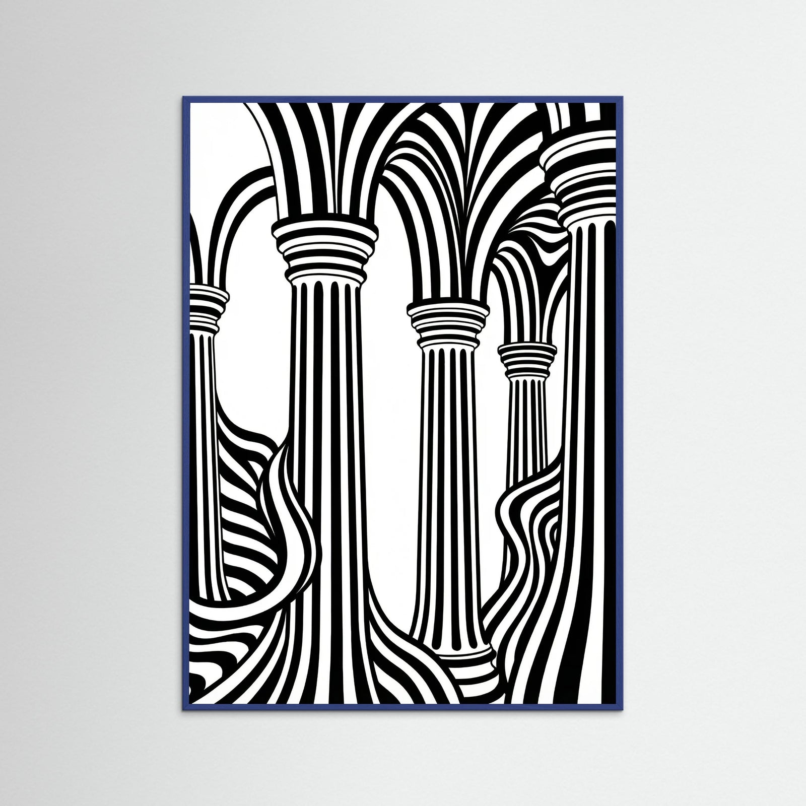 Blue Wood Striped Grace