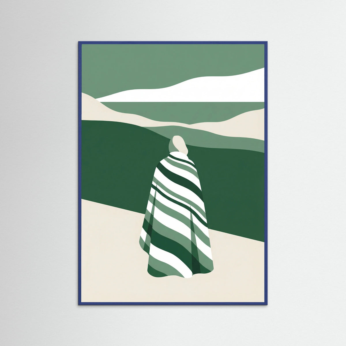 Blue Wood Striped Identity