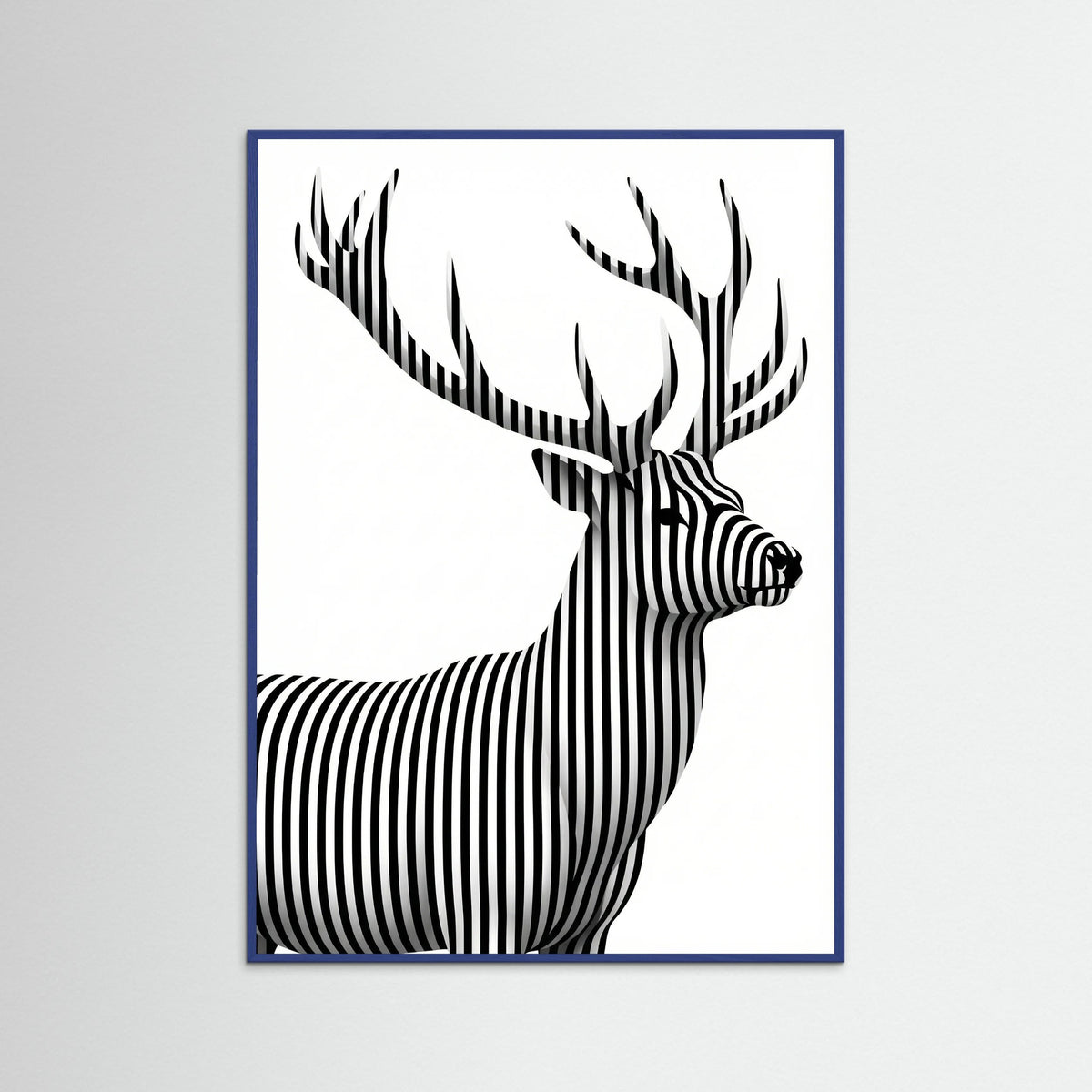 Blue Wood Striped Muse