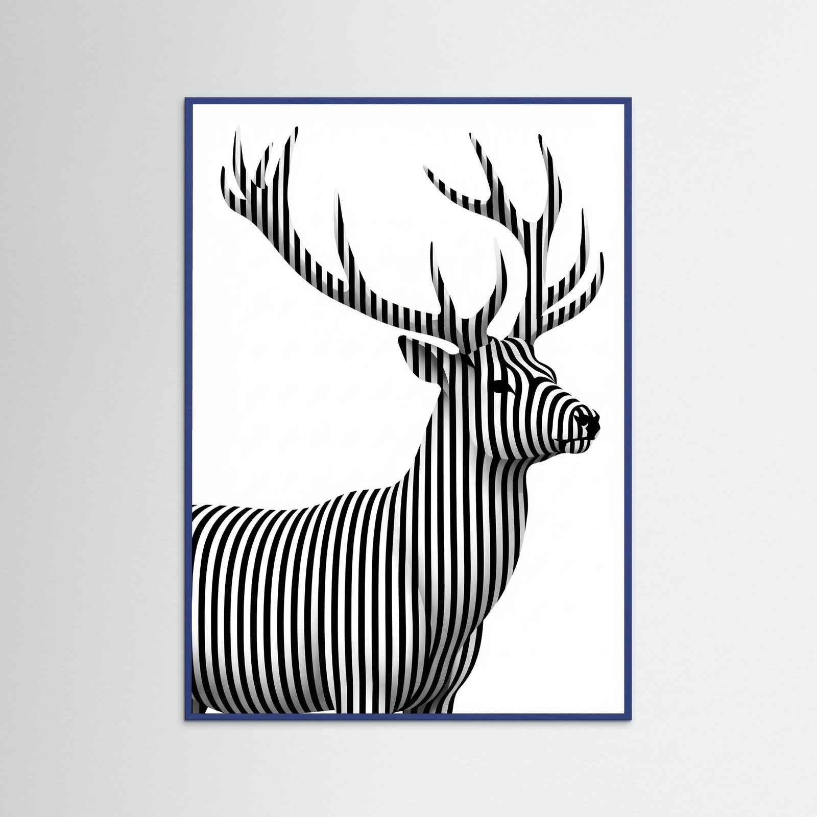 Blue Wood Striped Muse