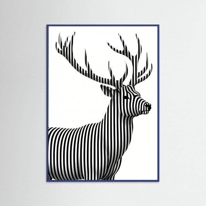 Blue Wood Striped Muse