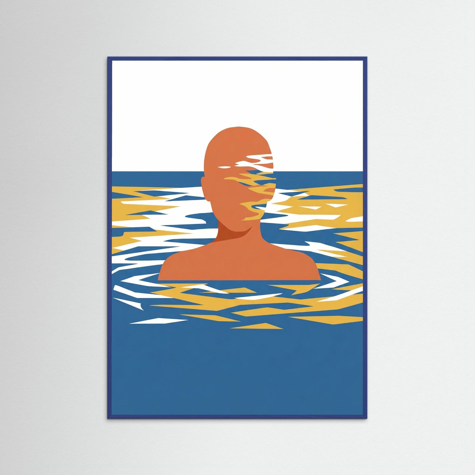 Blue Wood Striped Retreat