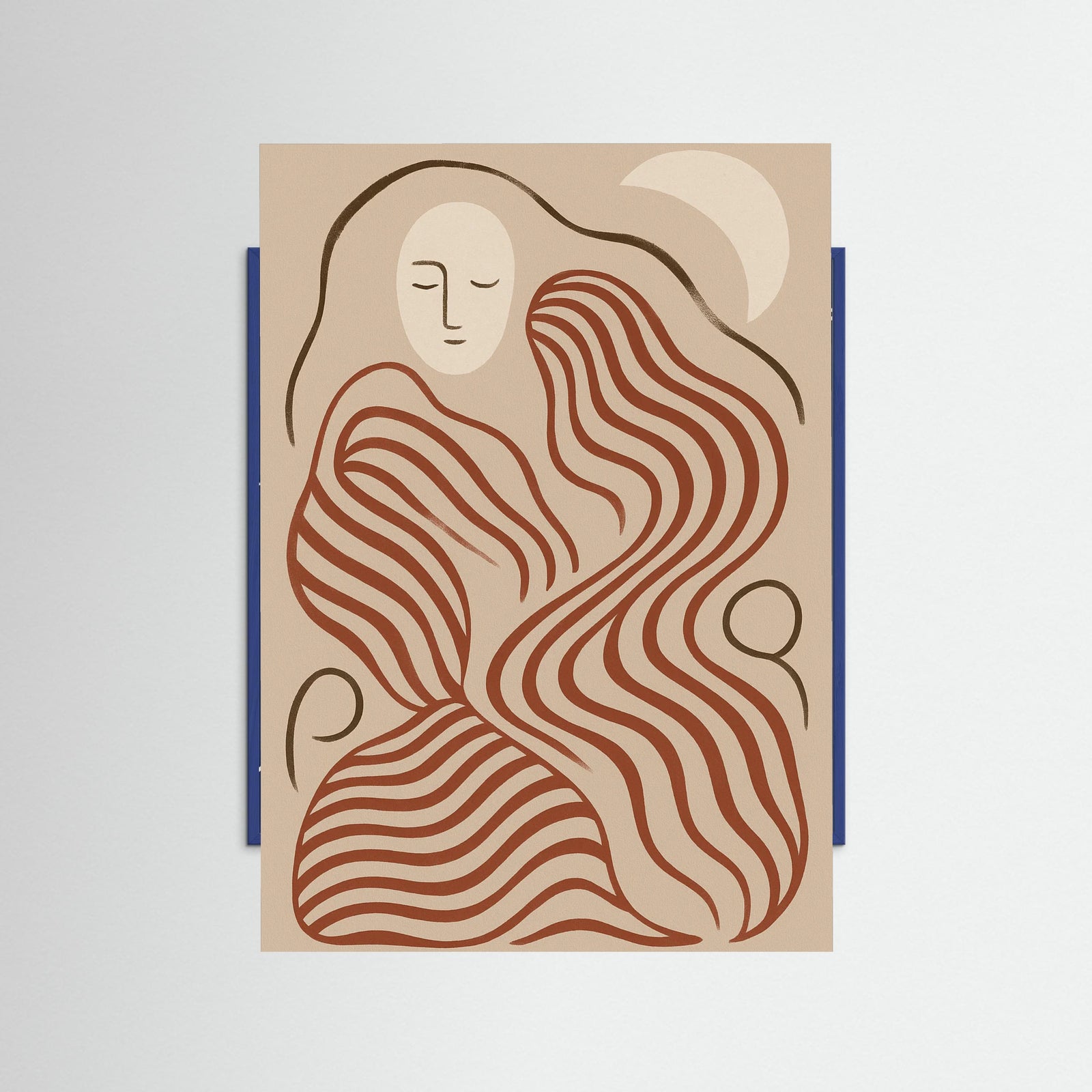 Blue Wood Striped Serenade