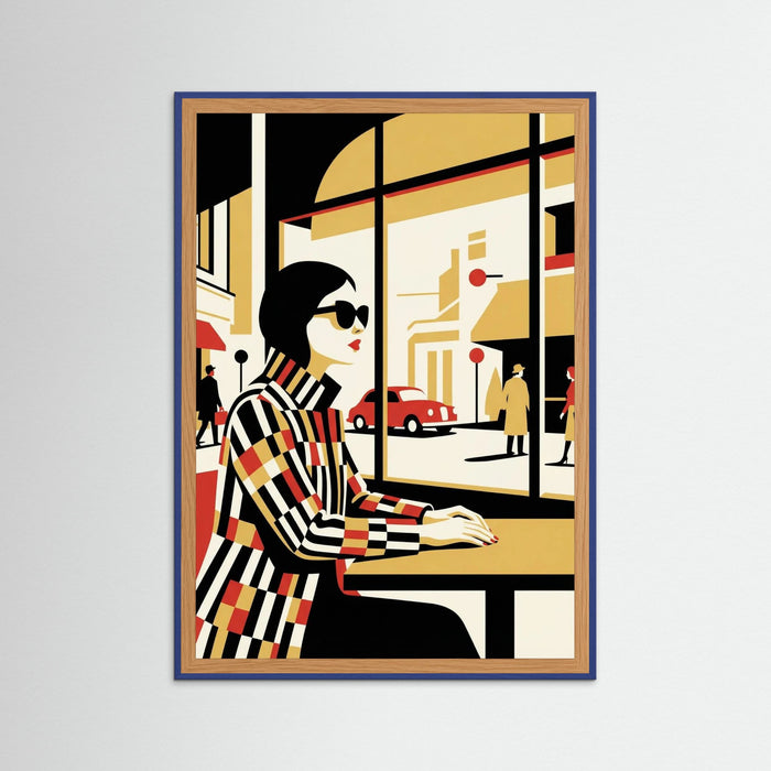 Striped Serenity Beige – poster and art print