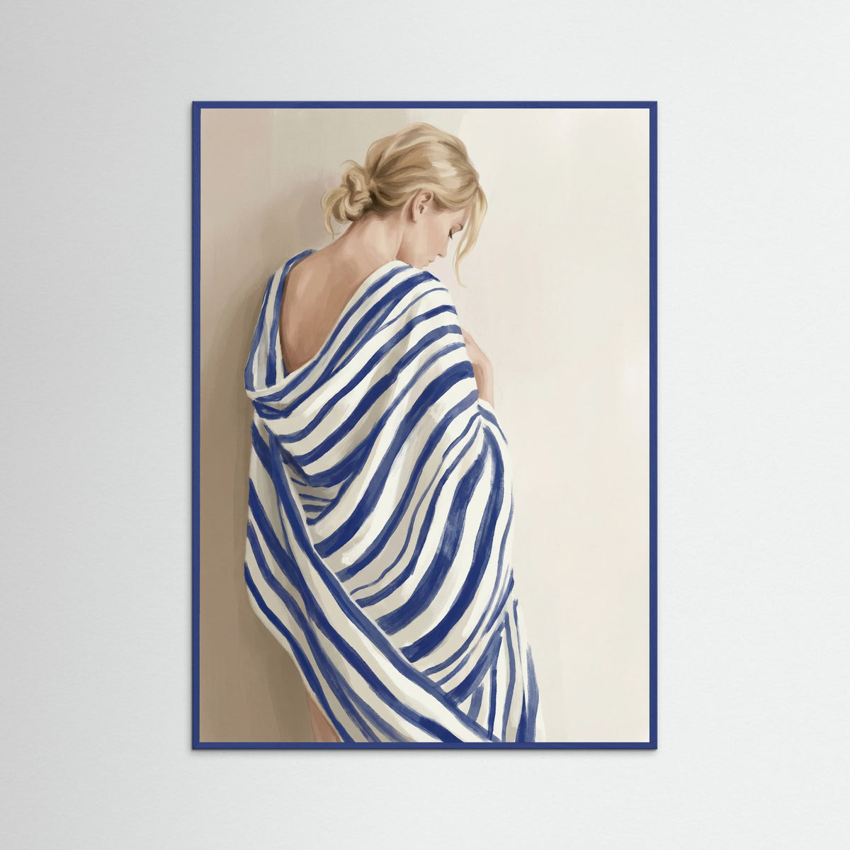 Blue Wood Striped Serenity