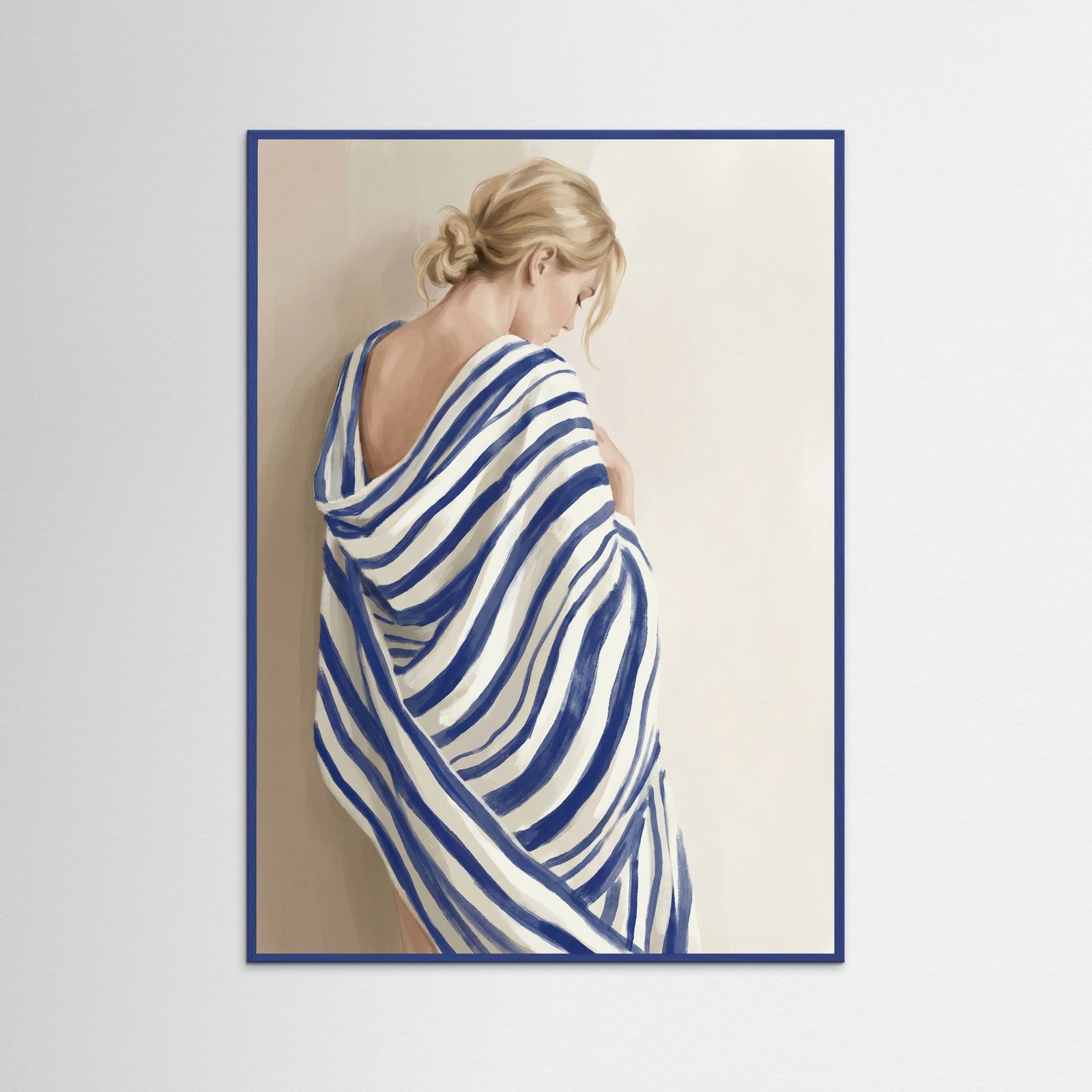 Blue Wood Striped Serenity