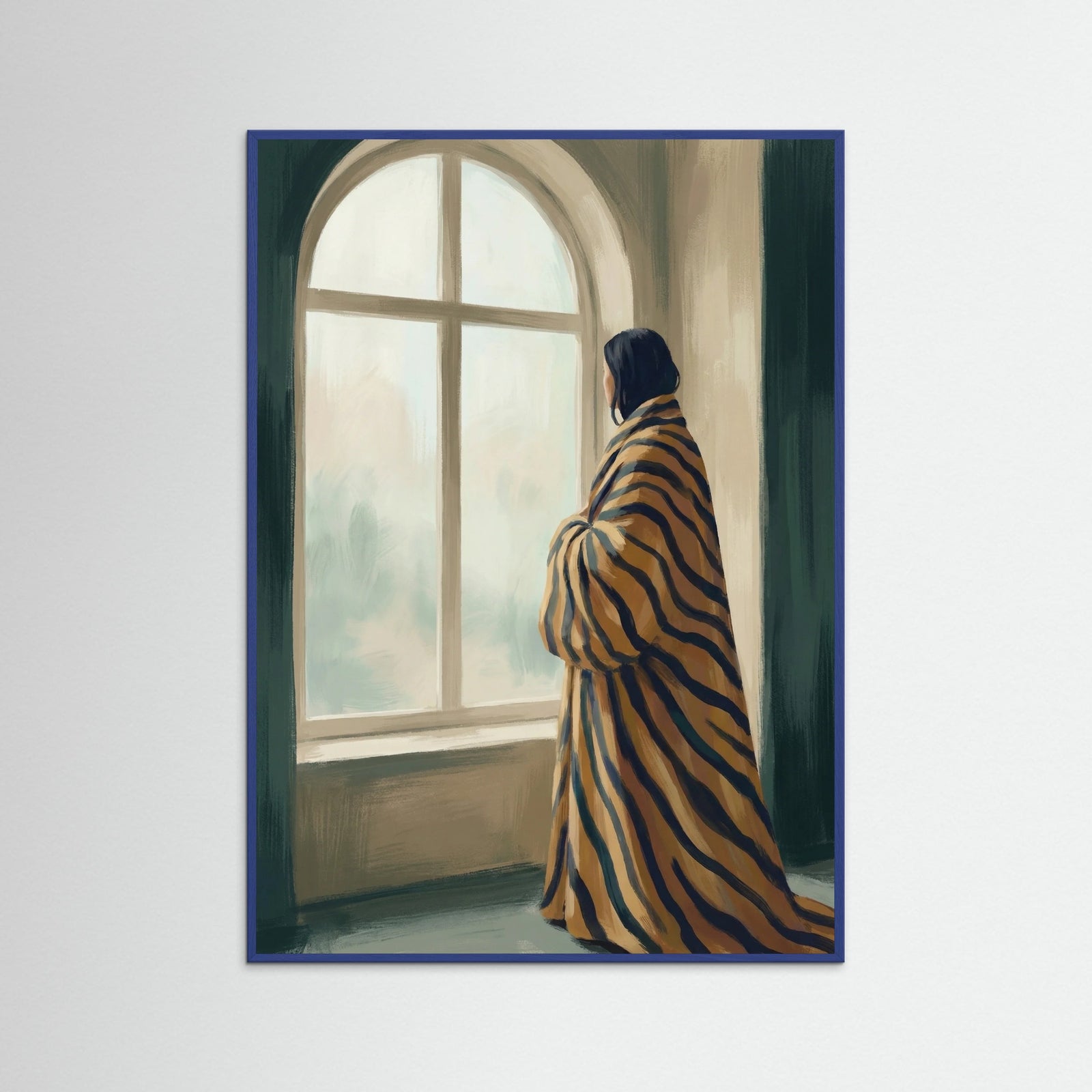 Blue Wood Striped Solitude