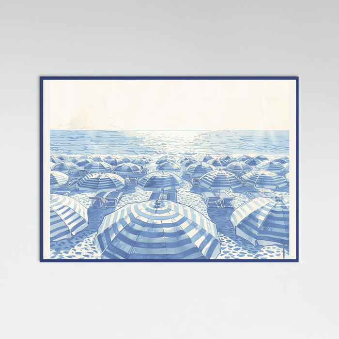Poster Striped Umbrellas Parchment – poster e stampa artistica