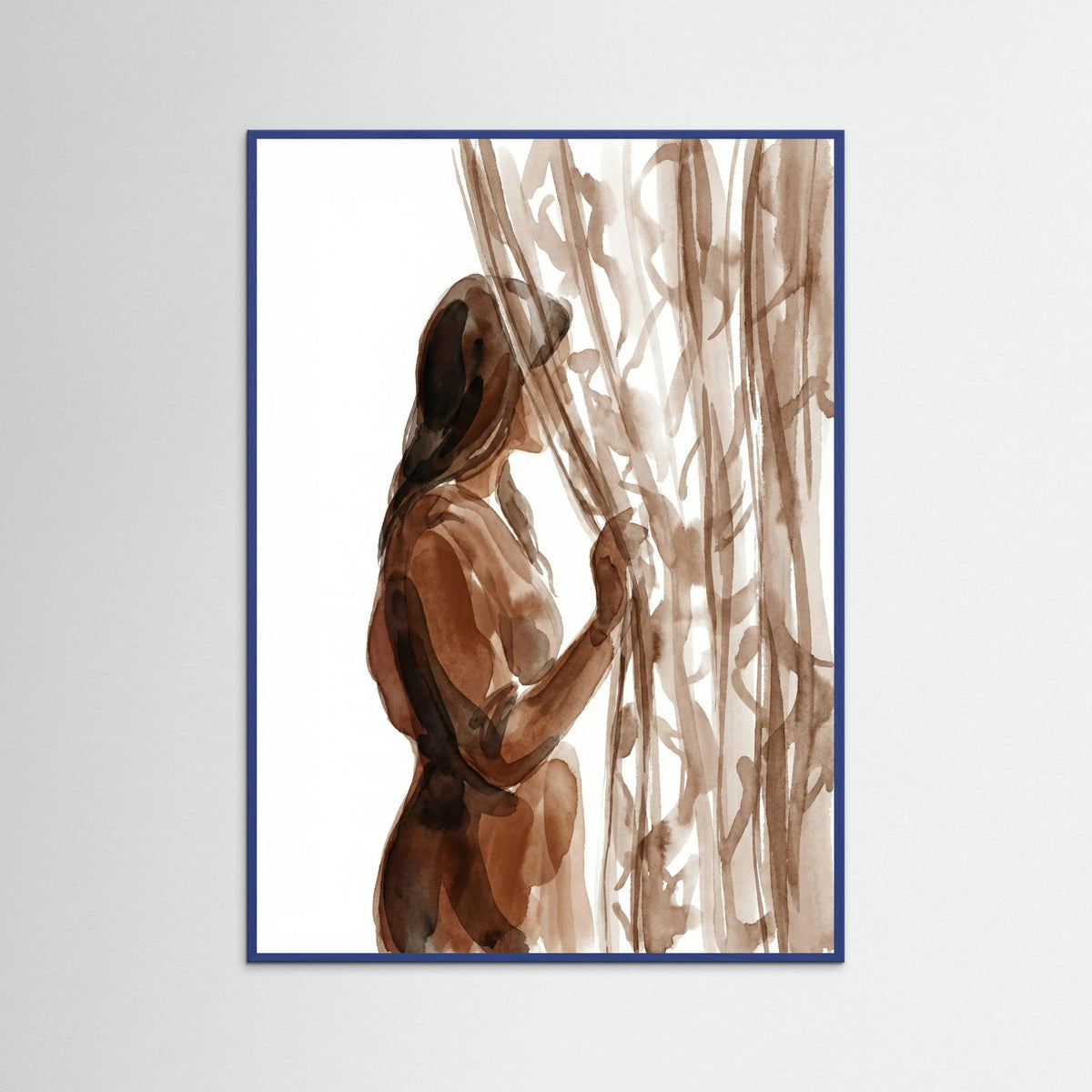 Blue Wood Submerged Contemplation