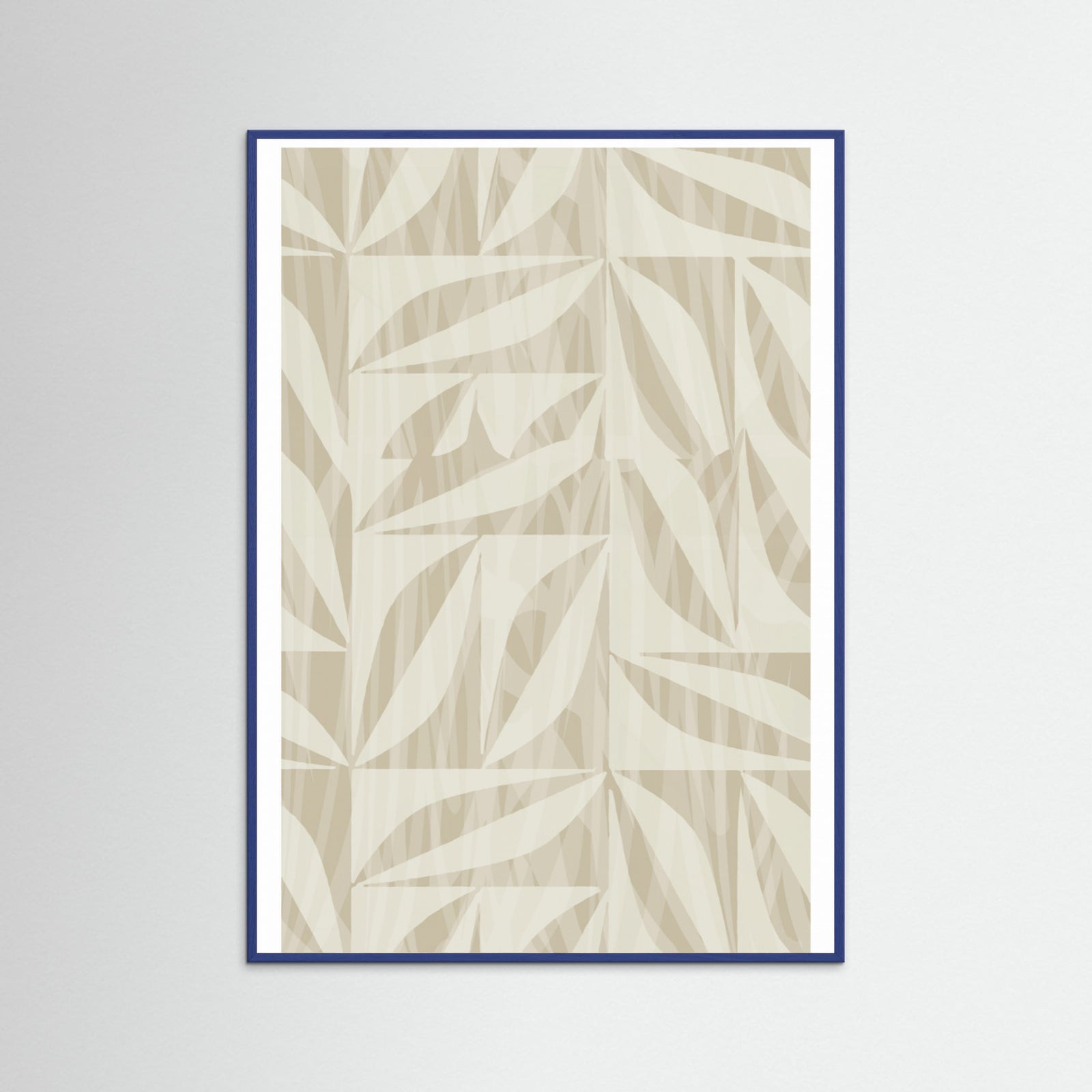 Blue Wood Subtle Botanical Pattern 2 Poster