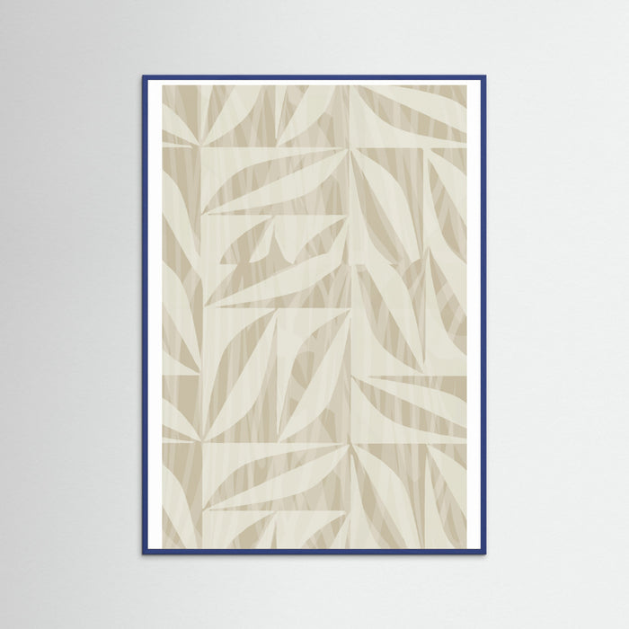 Blue Wood Subtle Botanical Pattern 2 Poster